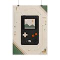 Retro Console Poster — Minimalist Vintage Gaming Wall Art, Series: „Rewind“